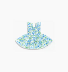 CouturebudThe Hill House x La Coqueta Baby Ellie Nap Dress - Blue Watercolor Hydrangea