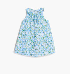 Couturebud The Tiny Noelle Dress - Blue Basketweave Vine