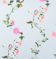 Couturebud The Perry Lumbar Throw Pillowcase - Blue Pond Floral