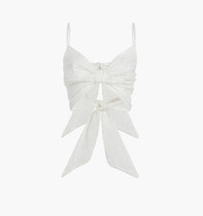 Couturebud The Eyelet Celine Top - White