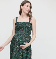 Couturebud The Maternity Anjuli Nap Dress - Midnight Garden
