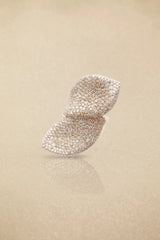 Diamond Leaf Shape Earrings & Ring Set