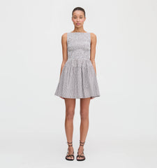 CouturebudThe Cosima Mini Nap Dress - Chocolate Gingham