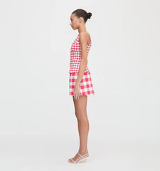 Couturebud The Novia Top - Red Gingham