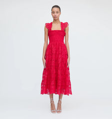 CouturebudThe Lace Ellie Nap Dress - Cerise Lace