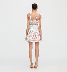 CouturebudThe Ribbon Charlotte Nap Dress - Poppy Block Print