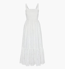 CouturebudThe Anjuli Nap Dress - White Trellis Broderie