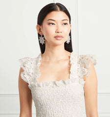 Couturebud The Snowflake Earring - Silver