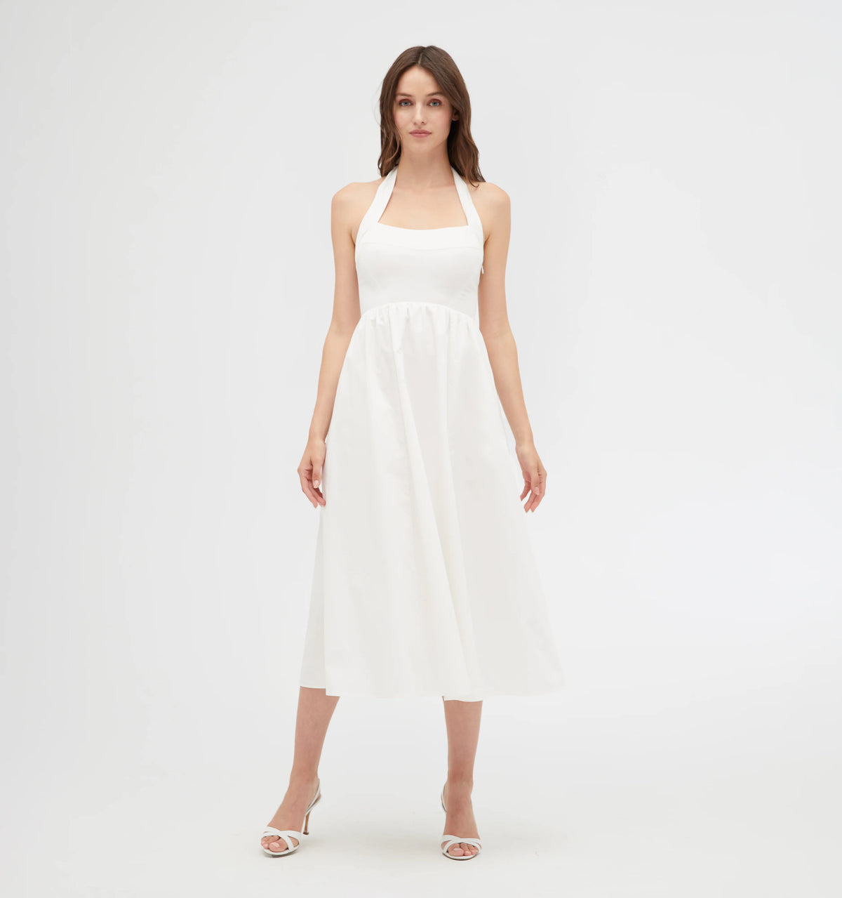 Couturebud The Fleur Midi Dress - White