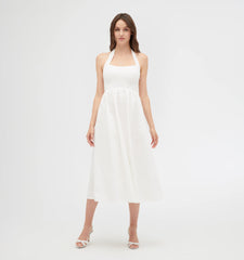 Couturebud The Fleur Midi Dress - White