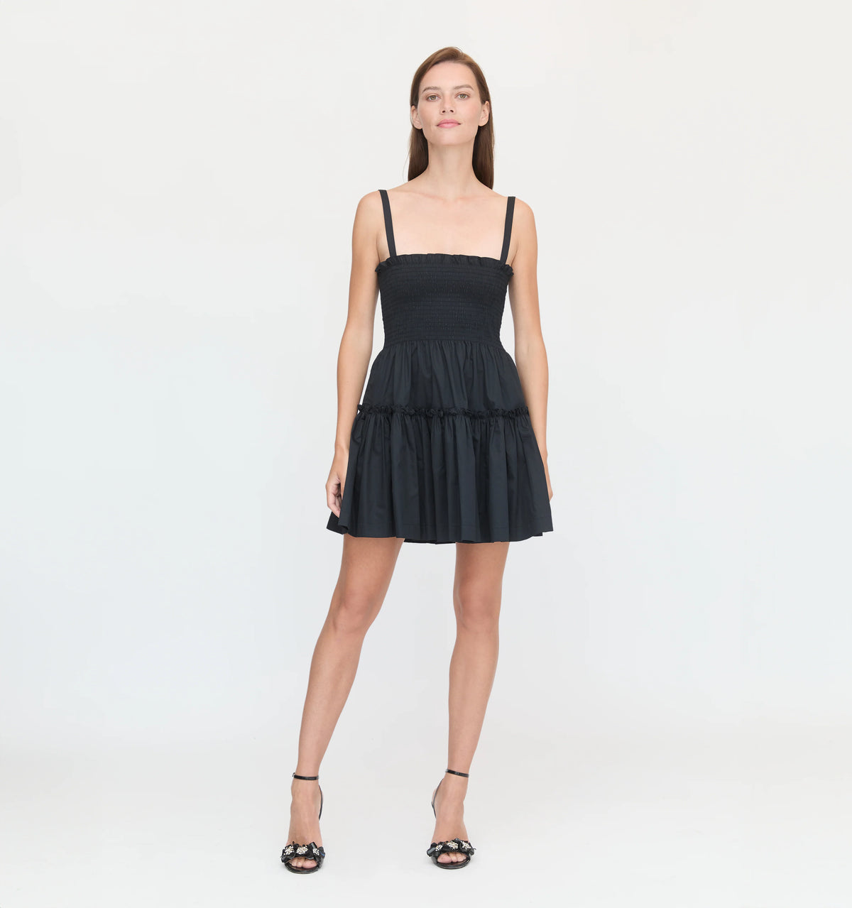 Couturebud The Seraphina Mini Nap Dress - Black