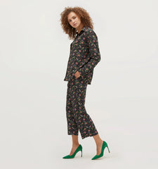 Couturebud The Winston Pant - Multi Berry Crepe