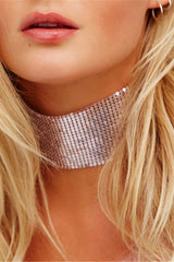 Punk Metal Sequin Necklace