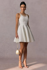 Esther Pearl Embelished Open Back Mini Dress