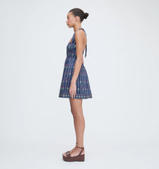 CouturebudThe Fleur Mini Dress - Navy Trailing Fern