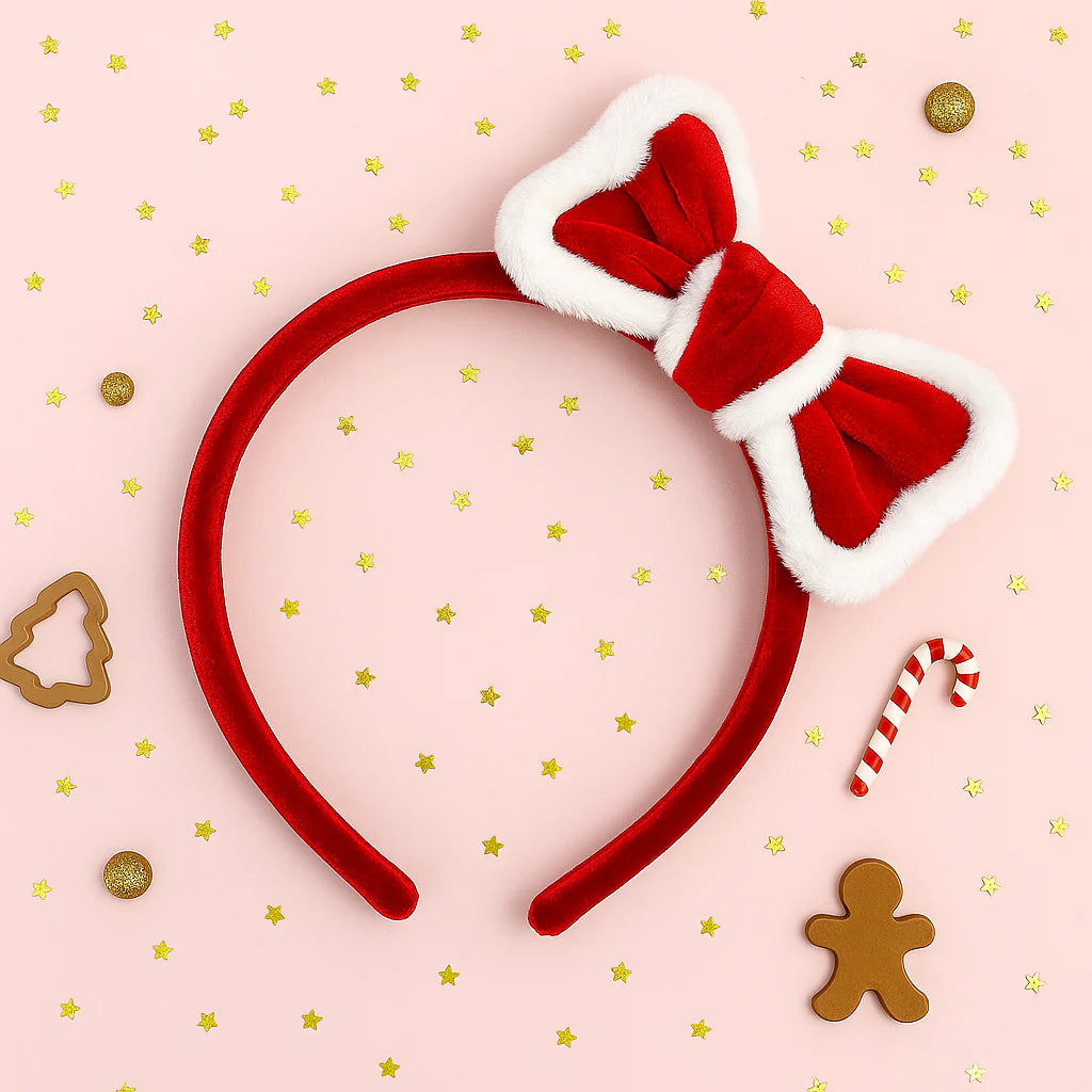 Velvet Headband - Snow Belle