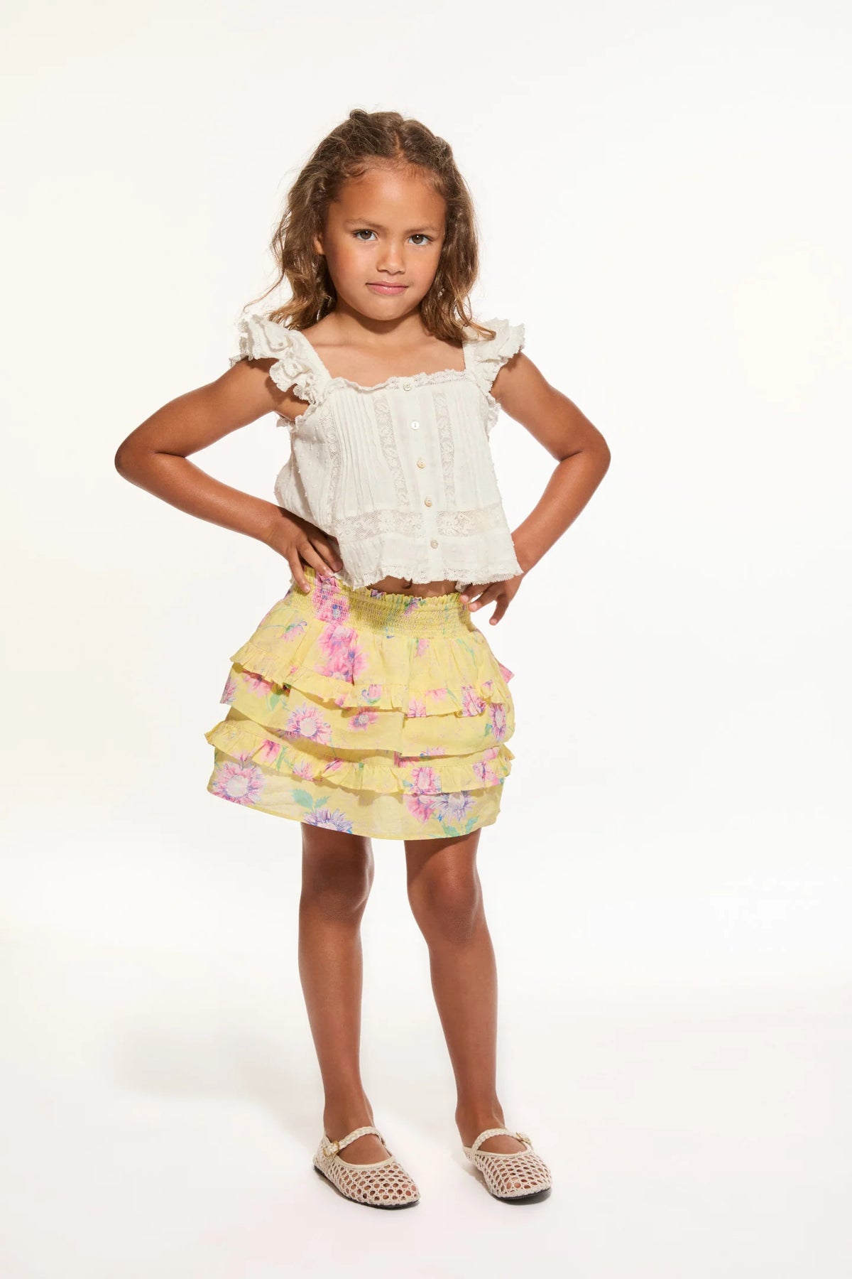 Girls Billie Upcycled Cotton Skirt