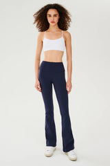 Raquel High Waist Flared Legging - Indigo/White