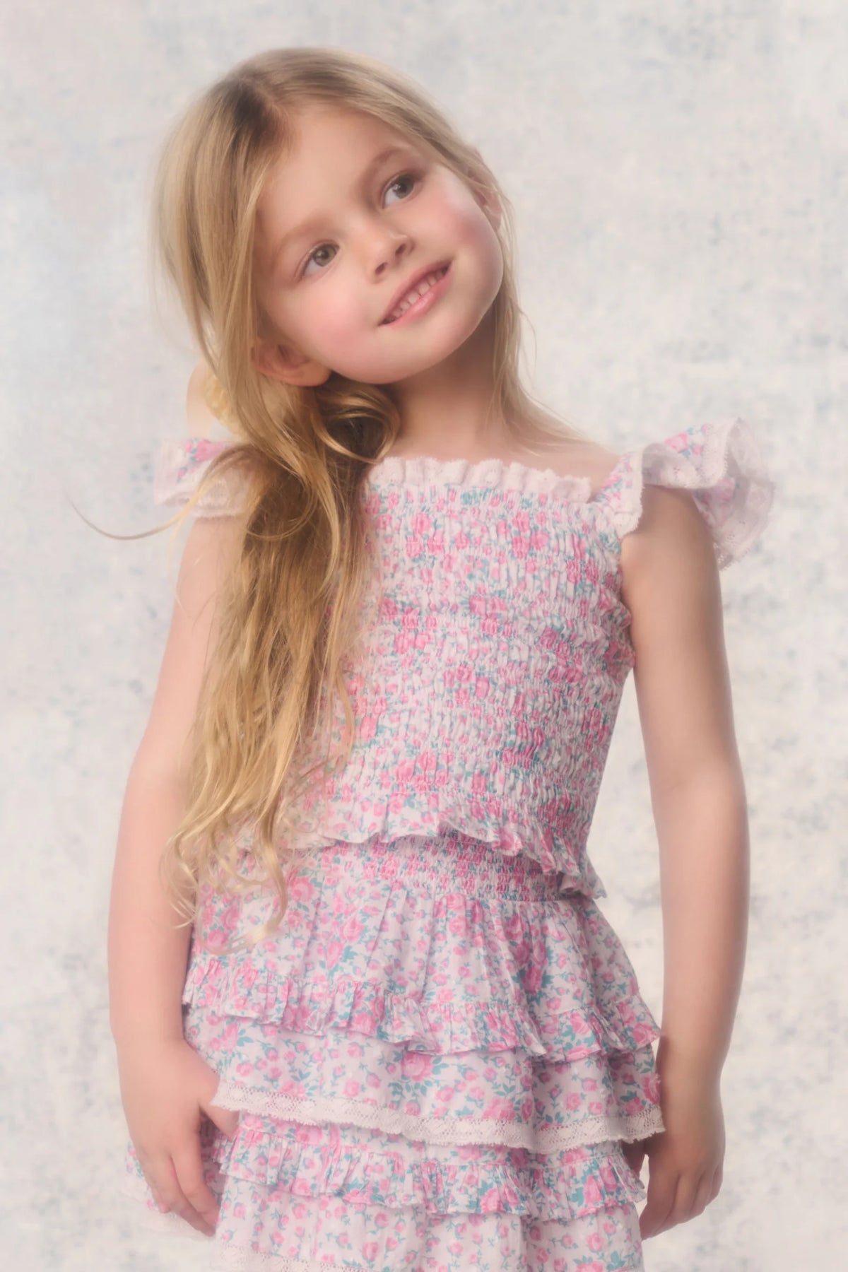 Little Girls Re-Edition Caspia Floral Top