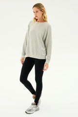 Andie Fleece Sweatshirt - Heather Grey