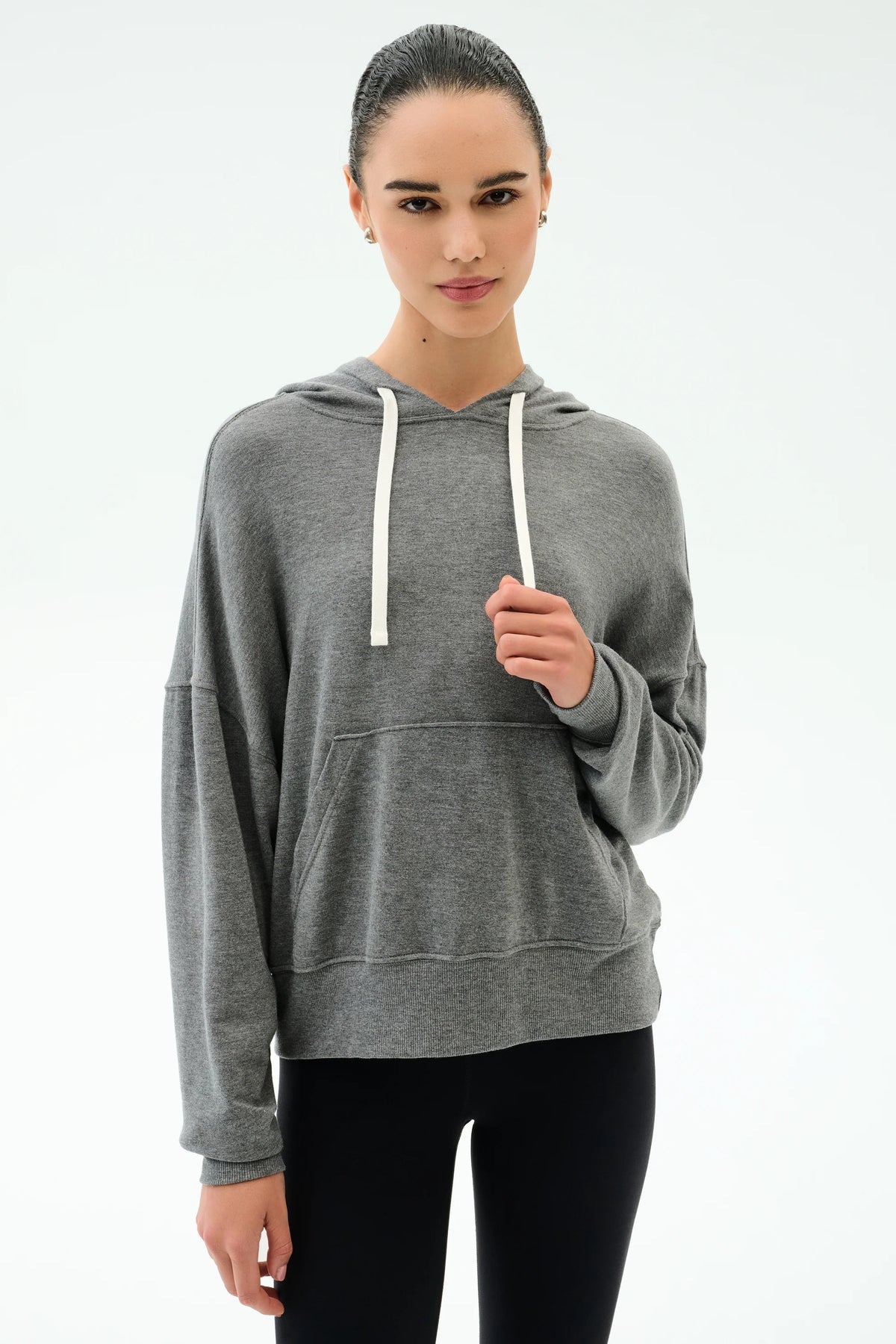 Joey Long Sleeve Hoodie - Medium Heather Grey