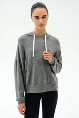 Joey Long Sleeve Hoodie - Medium Heather Grey