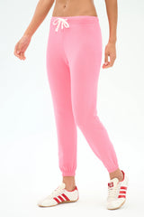 Sonja Fleece Sweatpant - Strawberry