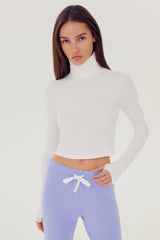 Jackson Rib Cropped Turtleneck