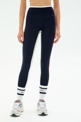 Sam High Waist Rigor 7/8 - Indigo/White