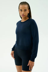 Brooks Fleece Long Sleeve Sweatshirt - Indigo