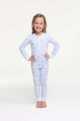 Couturebud x Roller Rabbit Kids Starry Nights Lattice Pajamas