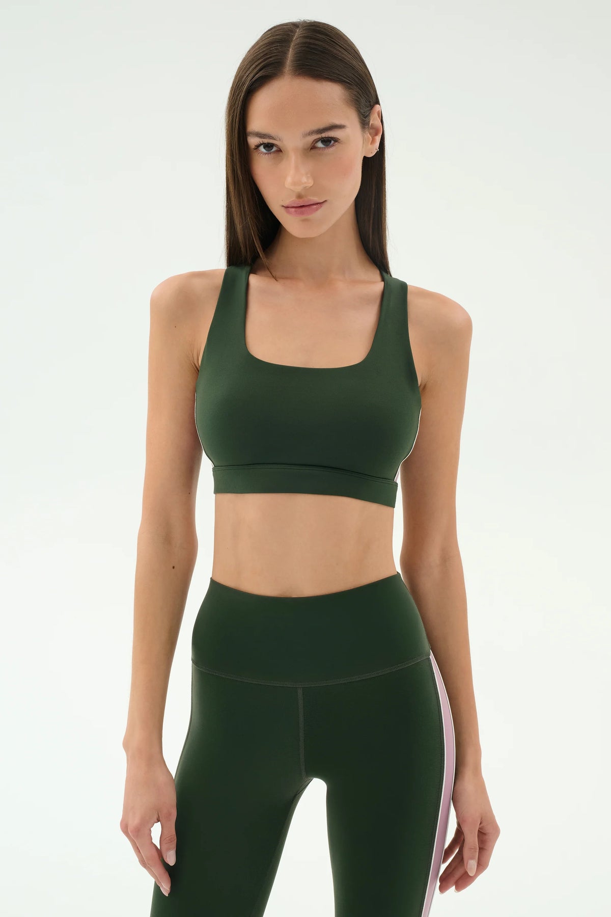 Lexi Rigor Bra - Military/Blush