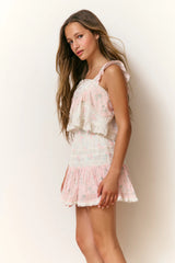 Girls Berkshire Cotton Mixed Print Skirt