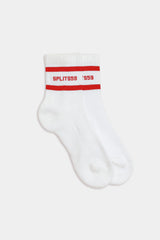 Logo Stripe Quarter Socks