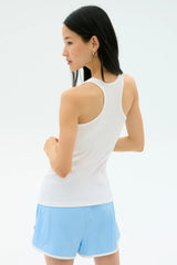 Ashby Rib Tank - White
