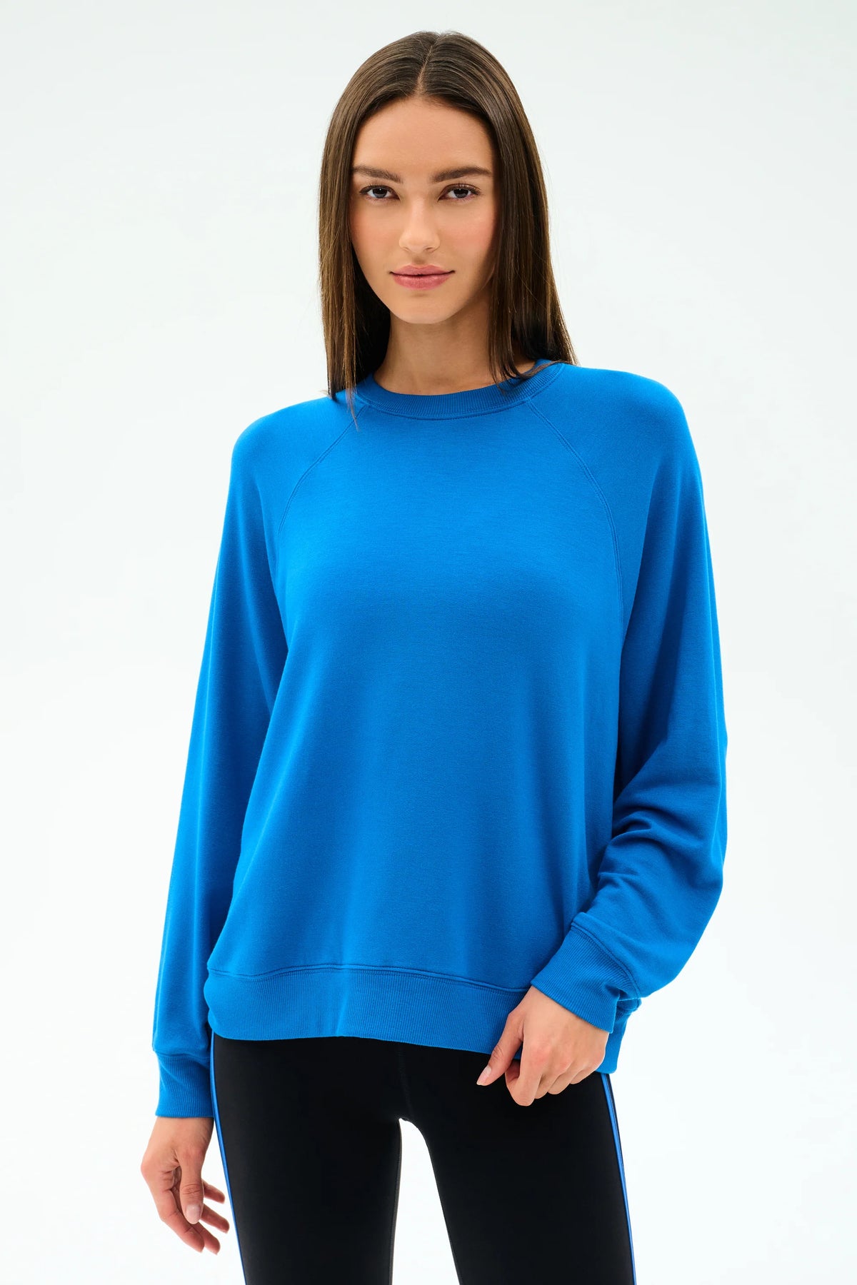 Andie Oversize Fleece Sweatshirt - Classic Blue