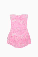 PINK x Couturebud Strapless Lace Mini Dress - EVERBLOOMING PINK