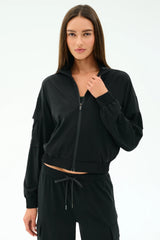 Peaches Airweight Cargo Jacket - Black