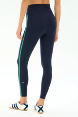 Amber Airweight High Waist 7/8 - Indigo/Spearmint
