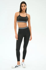 Bailey Active Rib High Waist 7/8 - Heather Graphite