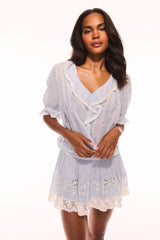 Sinora Embroidered Cotton Top