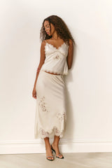 Evony Satin Crepe Top
