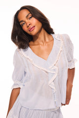Sinora Embroidered Cotton Top