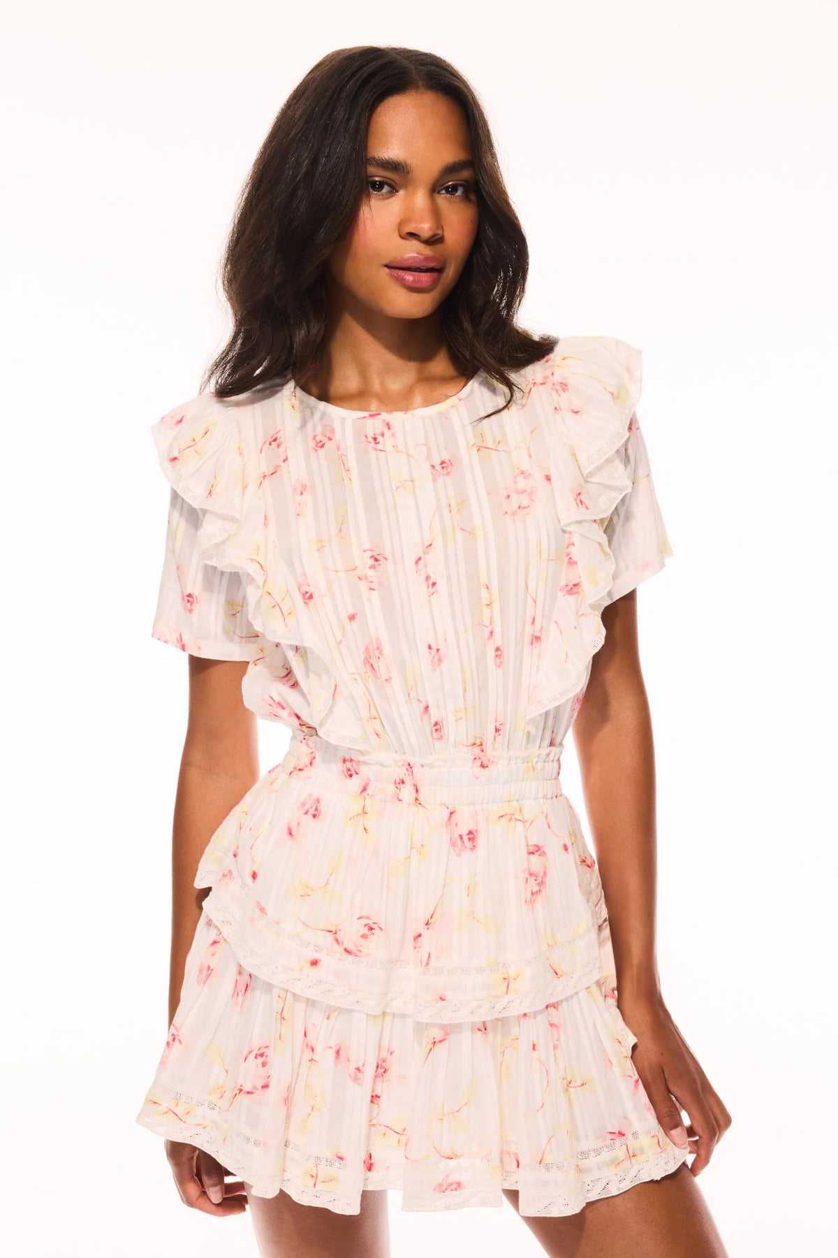 Natasha Upcycled Cotton Mini Dress - CHERRY SODA