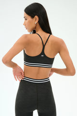 Cali Active Rib Bra - Heather Graphite
