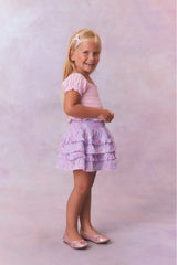 Girls Billie Heirloom Print Skirt - HIBISCUS