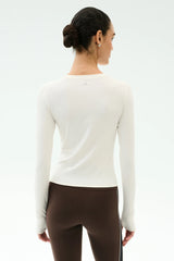 Airweight Lite Long Sleeve Waist Length - White