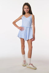 Tween Sariah Bow Print Active Dress