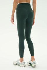 Dual High Waist Airweight 7/8 - Military/White
