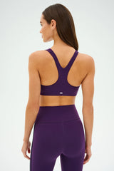 Ella Airweight Bra - Black Currant/Indigo